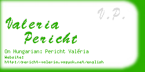 valeria pericht business card
